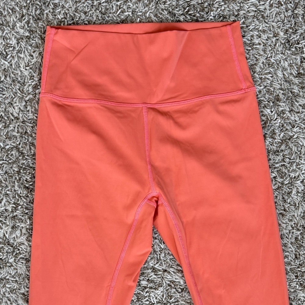 Zyia Active Legging Sport Moon Cut Out Bright Coral size 6-8 - Picture 4 of 15